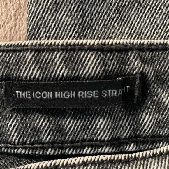 EUC Kendall & Kylie The Icon High Rise Straight Jeans Size 5/27 - Picture 5 of 7